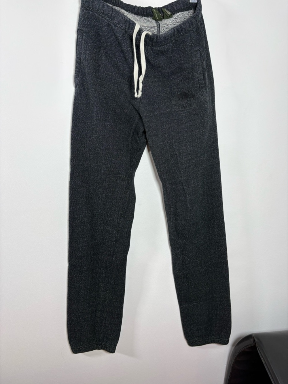 Roots Men's Charcoal Knit Drawstring Joggers